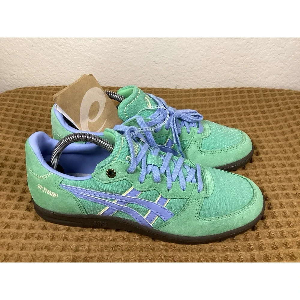 ASICS Skyhand OG Womens 8.5 Mens 7.5 Sneakers Shoes Green Peppermint/Stone Wash